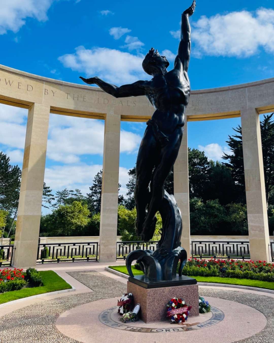 Planning a trip to Normandy france, Statue at the American Cemetary